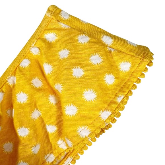 BODEN Bethany Jersey Happy Star Spot Ruffle Spring Cotton Dress Size 8 - Picture 7 of 9